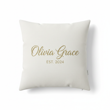 Custom Name Printed Cushion Cover