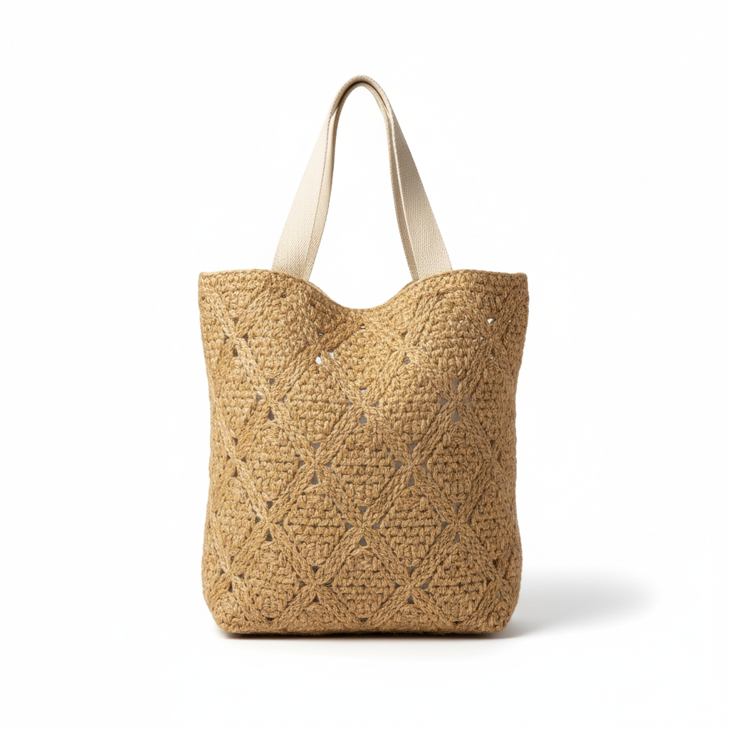 Handwoven Jute Tote Bag