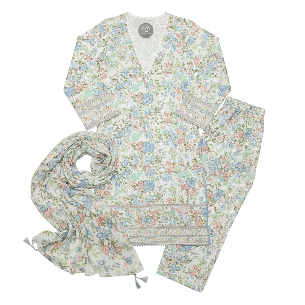 Lawn Printed Summer Suit