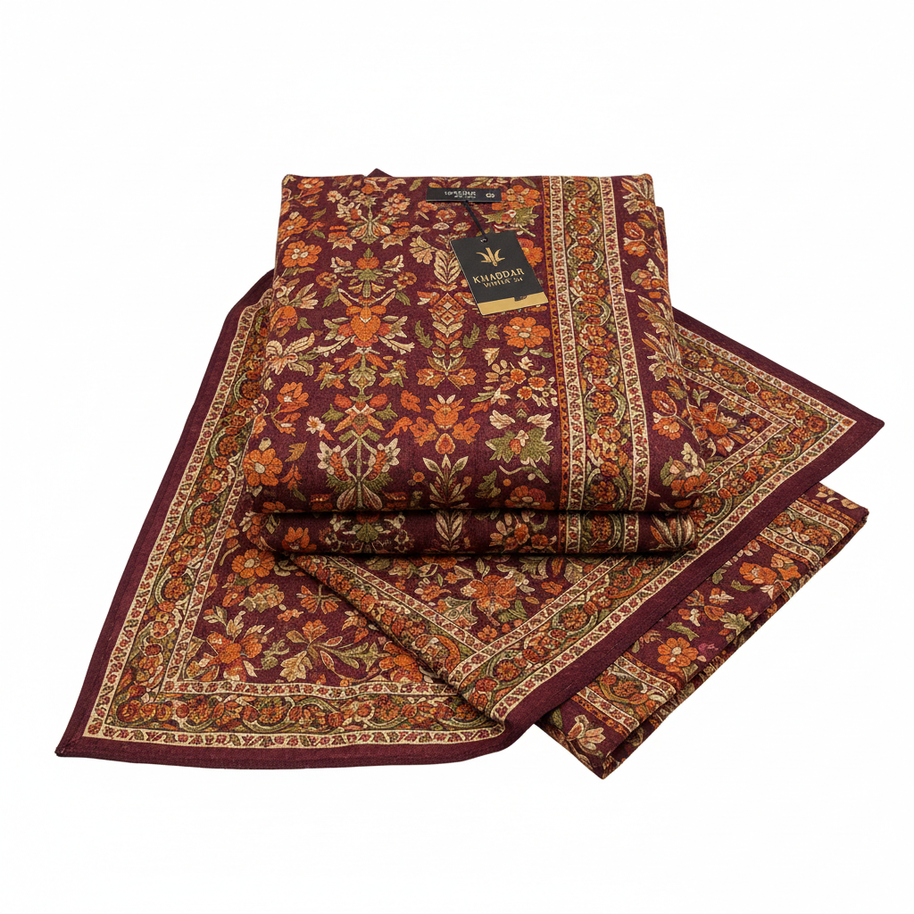 Printed Khaddar Winter Suit