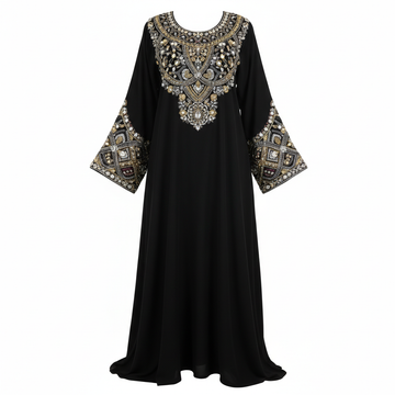 Stone Work Embroidered Abaya