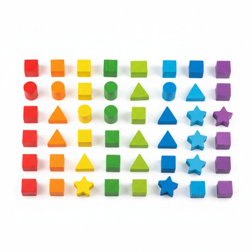 Wooden Educational Building Blocks Set